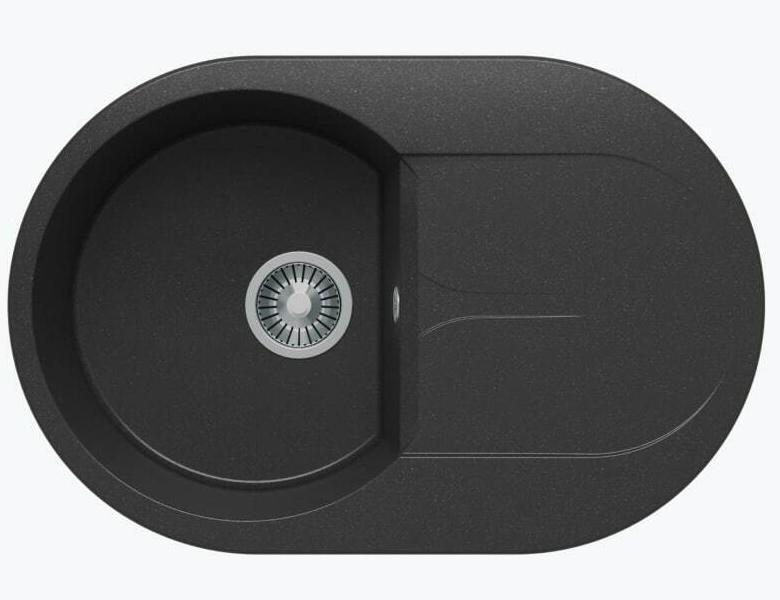 Кухонная мойка Polygran ATOL-760 (№16 Черный)