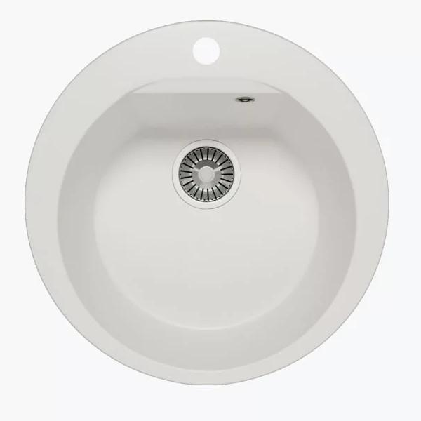 Кухонная мойка Polygran ATOL-520 (№36 Белый Хлопок)