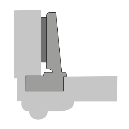 Петля Intermat 9936, угол 95гр, чашка TH42 D35, накладная, B12,5, 1058365