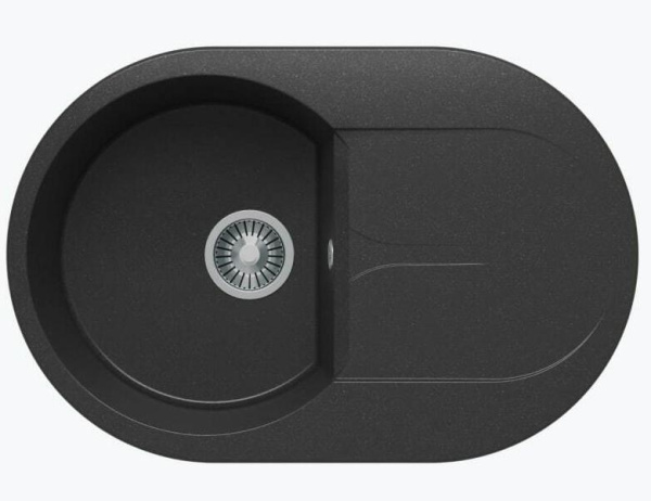 Кухонная мойка Polygran ATOL-760 (№16 Черный)