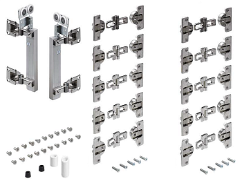 79015/9225395 Комплект фурнитуры WingLine 230 для 2 складных дверей, левый и правый