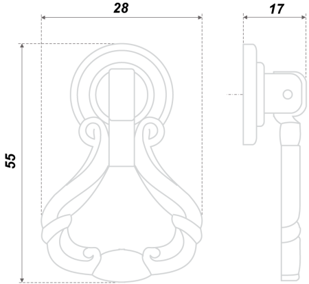 Мебельная ручка RC044AB.3