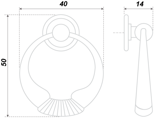 Мебельная ручка RC032AB.4