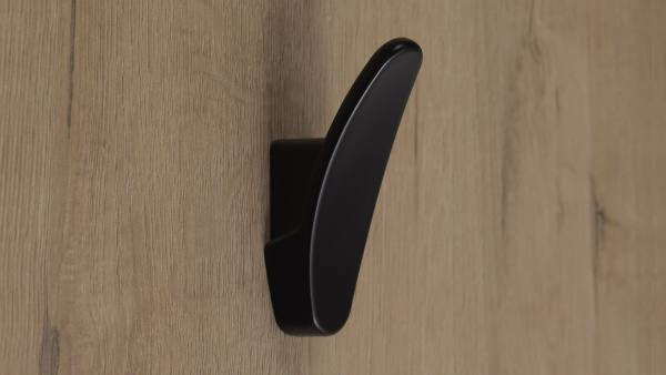 Мебельный крючок FLY K105BL.9 (BL - Чёрный матовый)