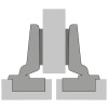 Петля Intermat 9973, угол открывания 110°, чашка TH42 D35, средняя стенка, B3, 9043362