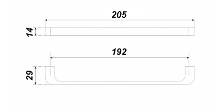 Мебельная ручка BOY RS287SC.4/192 (SC - Сатиновый хром)