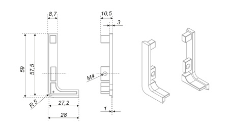 Заглушки GOLA BALANCE RZ051.01SG (SG - Сатиновое золото)