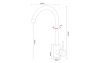 Смеситель кухонный ARONA ARM 202 BLACK PVD