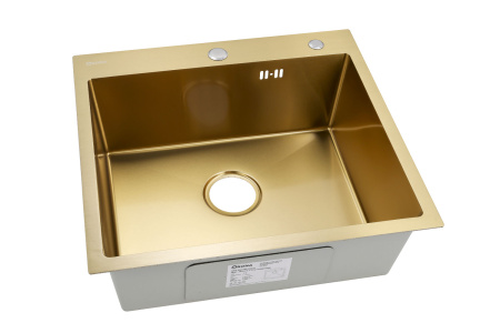 Кухонная мойка ARONA  ARS 600*505 GOLD PVD NANO