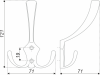 Мебельный крючок K302SN.6