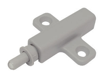 Упор-защелка  AMF02/GR д/фасада с центральным крепл. к корпусу (серый) Boyard