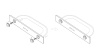 Заглушка для ручек декоративная RZ001W (W- Белый ) Boyard