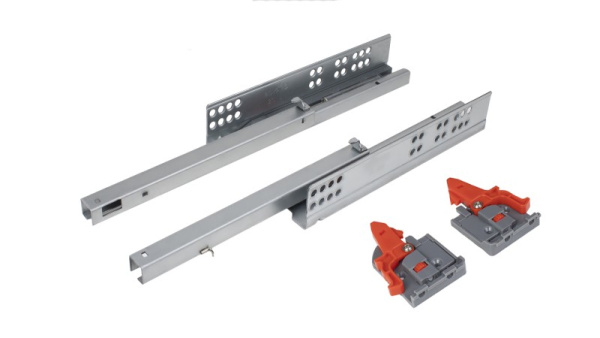 Направляющие механизмы B-Slide DB8782Zn/270 скрытого монтажа, доводчик, неполн.выдвиж., пласт.фиксат