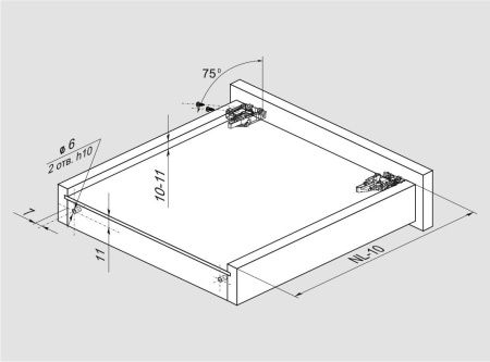 Направляющие механизмы В-Slide DB8881Zn/550