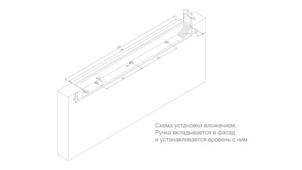 Мебельная ручка ЕВА RT020BL.1/000/200
