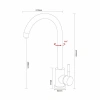 Смеситель кухонный ARONA ARM 202 SATIN
