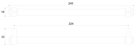 Мебельная ручка BAMBOO RR008AB.4/224 (AB - Старинная латунь)