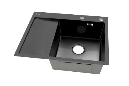 Кухонная мойка ARONA  ARS 650*505 R BLACK PVD NANO